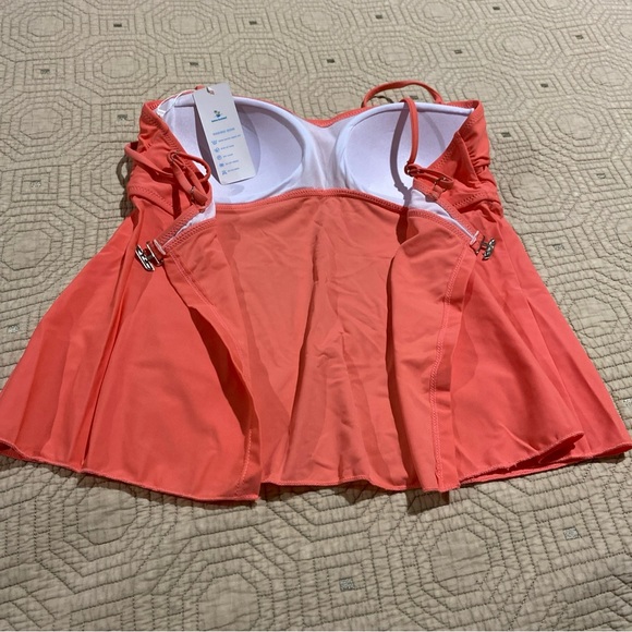 Beachsissi Coral and Floral Bottom Women's Swim Set Tankini - Picture 10 of 10